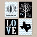 Family Tree Custom Wall Art CANVAS or Prints Personalized
