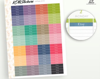 Etsy Header Stickers for Weekly Spread, ME, Vertical, Plum Paper Planner Stickers, Plum Paper Stickers (cat#pps,ppl_c2.15)