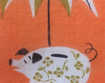 Tammis Keefe Piggy Bank Handkerchief