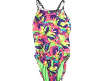 90s Funky One Piece Bathing Suit
