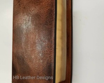 Distressed Water Buffalo Bible Cover