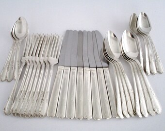 WM. A. Rogers Oneida LTD. Silver Plated Flatware, Vintage Tableware