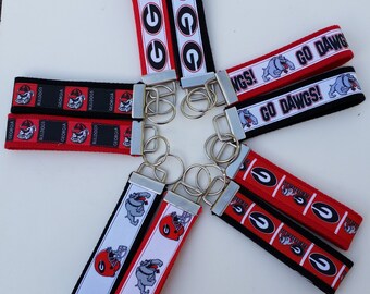 4" - Sport Team Keychain - UGA Georgia Bull Dawgs Key Fob