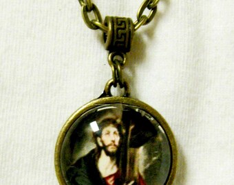 Christ Carrying the Cross necklace - AP17-104