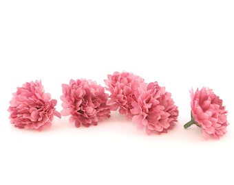 Mauve Pink Carnations - 25 count - Artificial Flowers, Silk Flowers