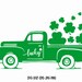 Saint patricks day vintage old Truck car Svg, Shamrock SVG, Saint Patrick's DaySvg,Clover SVG, CriCut Files svg jpg png dxf Silhouette cameo