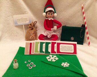 Elf on the shelf- Elf on the shelf kit- Christmas elf- elf kit- elf accessories- Santa Letter- Christmas Keepsake- Elf accessories- Elf Prop