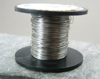 Stainless steel wire ~ 0.3 mm Stainless steel wire ~ Steel wire ~ 28g steel wire ~ Jewellery supplies ~ Wire wrapping ~ Steel Jewelry wire ~
