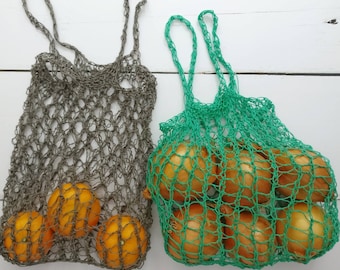 Reusable produce bag, grocery bag, fruit and vegetable bag, eco shopping market bag, vegetawool bags
