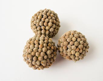 3 natural balls, fake balls, a natural material, filler for vases, wedding decor, rustic style, home decoration, floristry