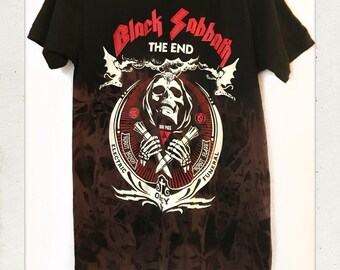 Maglietta Black Sabbath Uomo - The End Demon Band Logo - Ufficiale - Nero