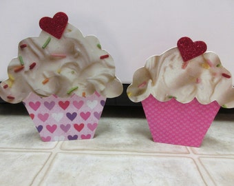Valentine Decor-Valentine Cupcakes-Valentine's Day Shelf Sitters