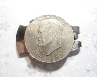 1 Silverplated Eisenhower Dollar Peace Dollar Morgan Dollar Liberty Dollar Coin Holder Money Clip