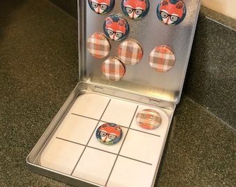 Fox and Plaid Tic Tac Toe Game