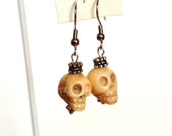 Dia de los Muertos Day of the Dead skull earrings