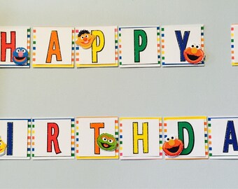 Sesame Street Birthday Banner