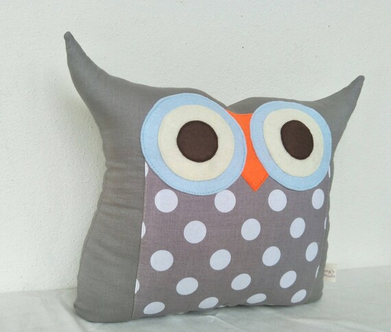 plush owl pillow