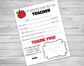 Personalized Teacher Gift Teacher Appreciation Gift