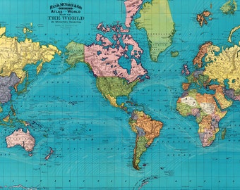 world map printable digital downloadvintage world map 1897 old world map world map high resolution instant digital downloadprintable