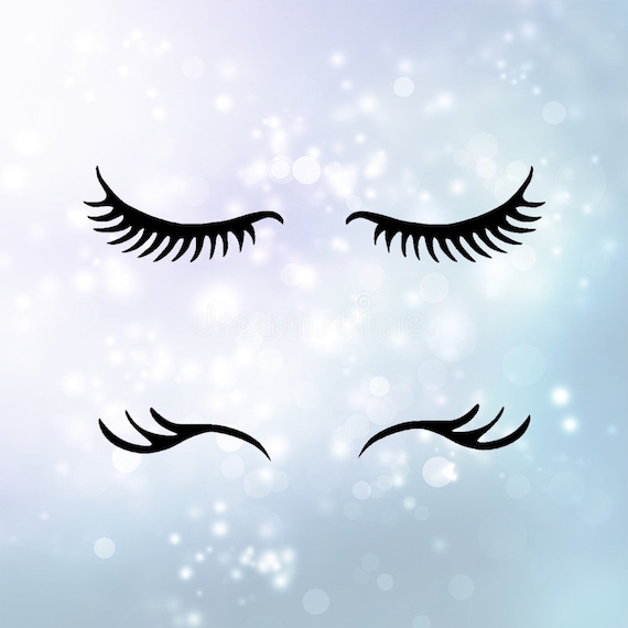 Download Eye Lashes SVG Download Unicorn Eyelashes Clipart cut with