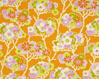 42062 Heather Bailey Lottie Da Sprig in tangerine - 1/2 yard