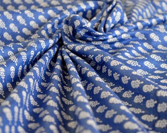 Soft Mul Mul Cotton Fabric, Printed Fabric, Indian Fabric, Voile Cotton, Fabric Sold By Yard, Fabric for Beachwear, Sarongs, Dress Fabric