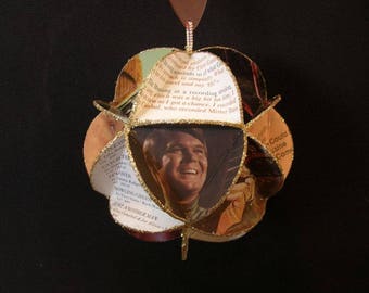Glen Campbell Album Cover Ornament Made Of Repurposed Record Jackets