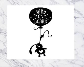 Baby on Board Car Decal | Car Decal | Baby on Board | Baby Decal | Vinyl Decal | Baby | Baby Sticker | Car Sticker | Baby Shower