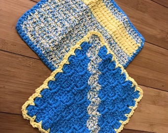Crochet cotton dishcloth