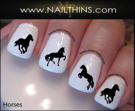 Horse Nail Decal Equestrian Horses Country Nail Art Designs By Like this item? - Horse Nail Decal Equestrian Horses Country Nail Art Designs By