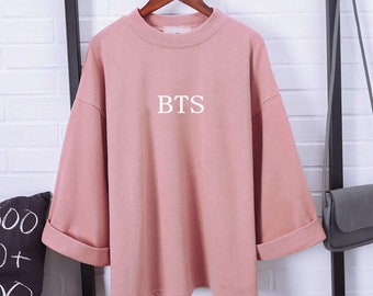 Harajuku Fashion Bts Kpop Tshirt Women Cotton T Shirt Elegant Korean Style Ladies Shirts Plus Size Summer Tops Camiseta Feminina