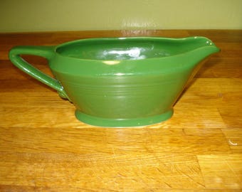 Homer Laughlin Harlequin Forest Green Sauceboat, Gravy