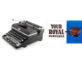 Royal Quiet De Luxe Vintage Typewriter Owner's Manual - Digital Download - Royal Typewriter Owner's Manual - 1930s + 1940s Royal Typewriters