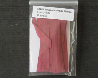 5028A Boysenberry Silk Ribbon 7mm