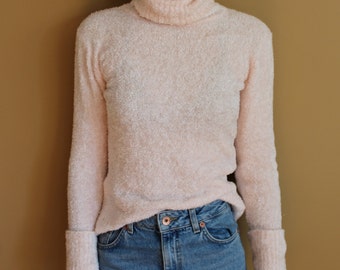 90's Fuzzy Pink Clueless Sweater