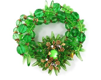 Signed vintage Miriam Haskell bracelet c. 1950
