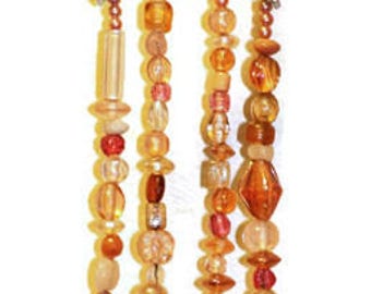 Pink Glass Beaded Wind Chime - Pastel Wind Chime - Garden Decor - Gift for her