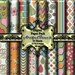 Digital Paper, Digital Scrapbook Paper Pack, Warm Colors Damask, 16 Digital Background, (8.5" X 11" - 300 DPI) INSTANT DOWNLOAD
