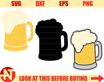 Beer mug svg Beer svg Beer shirt Beer glasses Beer mug clipart Craft beer Svg files for Cricut Silhouette cut files svg dxf eps png
