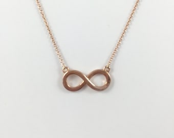 14K Gold Infinity pendant necklce