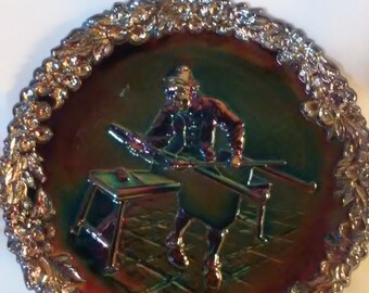 Vintage Fenton Glass Plate,(103/#3018)