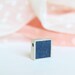 Pendant, Silver 925, Gemstone, Lapis lazuli, Blue, jewelry making, Square Shape, 13 mm