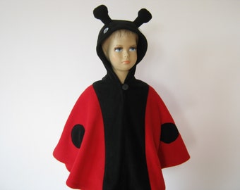 lady bug halloween carnival costume cape for toddlers