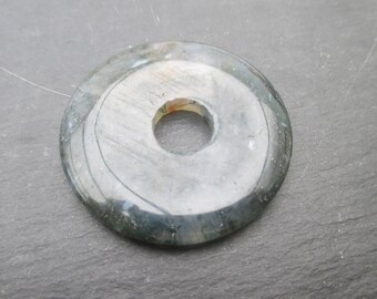 Green Moss agate: 1 donuts 40 mm