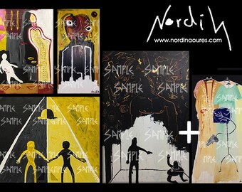 Nordin EQUILIBRIUM-PICTURES. Digital Printable Collage Sheet - Nordin Images, Digital Download