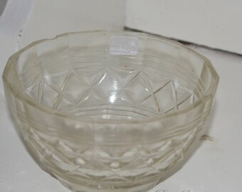 Vintage molded glass, Sweden Bowl