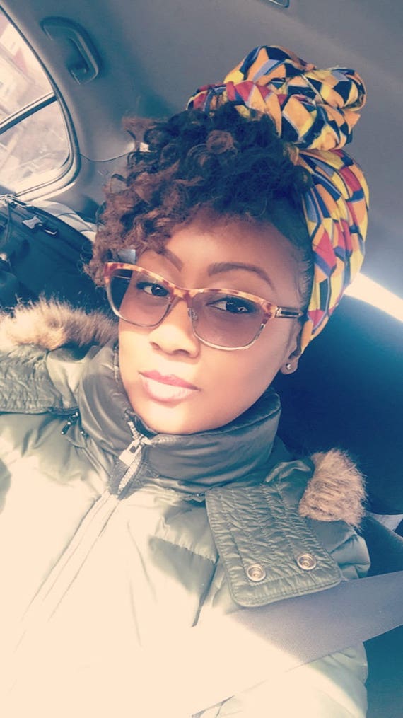 The "Passion Fruit" hair wrap