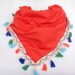 Multi-color cotton fringe trims - 2 inch cotton trims, costume trims, Tassel