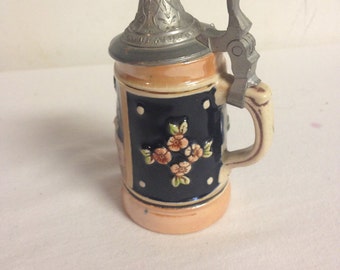 German Beer Stein/ Vintage Stein/ Small Beer Stein