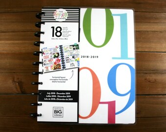 Create 365 18 Month Big Happy Planner / 2018-2019 Planner / Me and My Big Ideas / 2018- 2019 18 Month Happy Planner / 18 Big Happy Planner